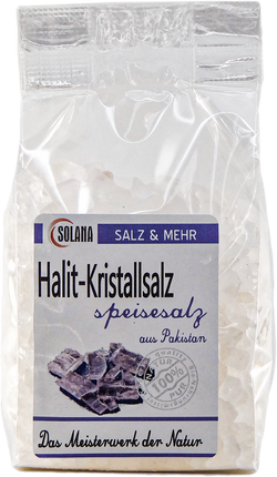 HALIT SPEISESALZ KÖRNUNG 2 -10 MM  300g