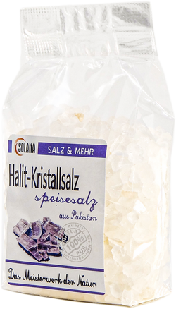 HALIT SPEISESALZ KÖRNUNG 2 -10 MM  300g