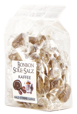 SALZBONBONS AUS HIMALAYA-KRISTALLSALZ-SOLE - KAFFEE   100g