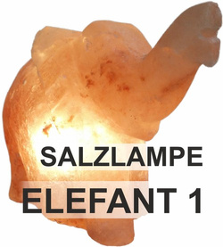 SALZLAMPE  ELEFANT 1