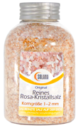 REINES ROSA KRISTALLSALZ (bekannt als Himalaya Salz)  KÖRNUNG 1-2 mm   Flasche 600g