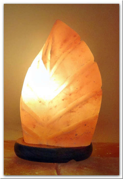 Salzlampe Blatt