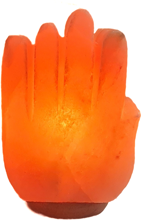 Salzlampe Hand