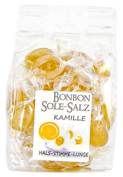 Salzbonbons aus rosa Kristallsalz-Sole - Kamille 100 g