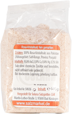 Himalaya Kristall Speisesalz - Fein 600 g