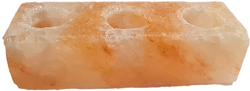 Teelichthalter „3-FACHER” Salzblock S