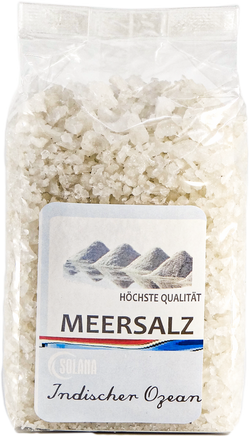 Meersalz Körnung 1-10 mm 300 Gramm Beutel