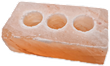 Teelichthalter „3-FACHER” Salzblock S
