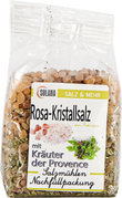 Salzkristalle Reines Rosa (bekannt als Himalaya Salz) mit Kräuter der Provence 300 Gramm Beutel