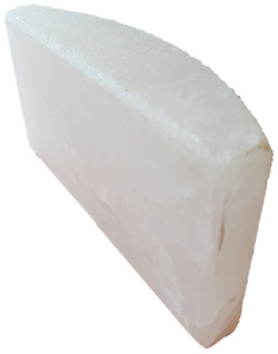 Salzziegel Weiss - 5cm*10cm*20cm einseitig halbround 