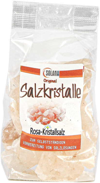 SALZKRISTALLE  REINES ROSA ( bekannt als Himalaya Salz)   300 Gramm Beutel