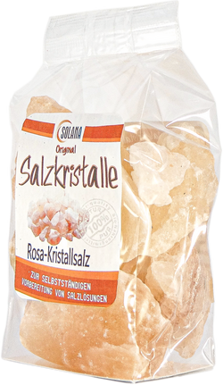SALZKRISTALLE  REINES ROSA ( bekannt als Himalaya Salz)   300 Gramm Beutel
