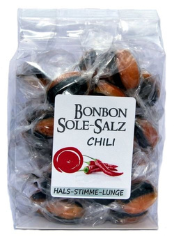 Salzbonbons aus Himalaya-Kristallsalz-Sole - Chili 100 g