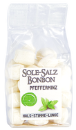 KRISTALL SALINENBONBONS AUS NATURSOLE - MINZE  100g