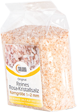 REINES ROSA KRISTALLSALZ (bekannt als Himalaya Salz)  KÖRNUNG 1-2 mm   300 g