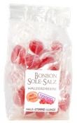 Zuckerfreie Salzbonbons mit Rosa-Kristallsalz-Sole - Walderbeere 100 g