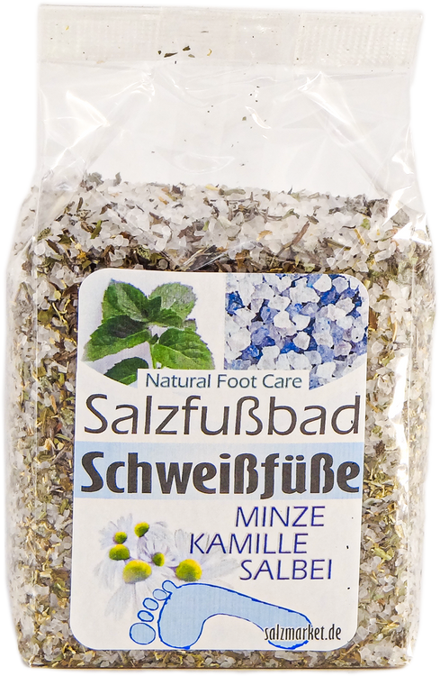 SALZFUßBAD gegen Schweißfüsse 500 g