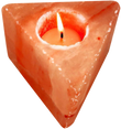 Salzkristall - Teelichthalter "Triangle"