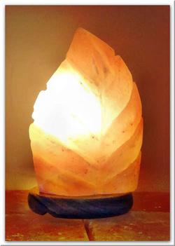 Salzlampe Blatt