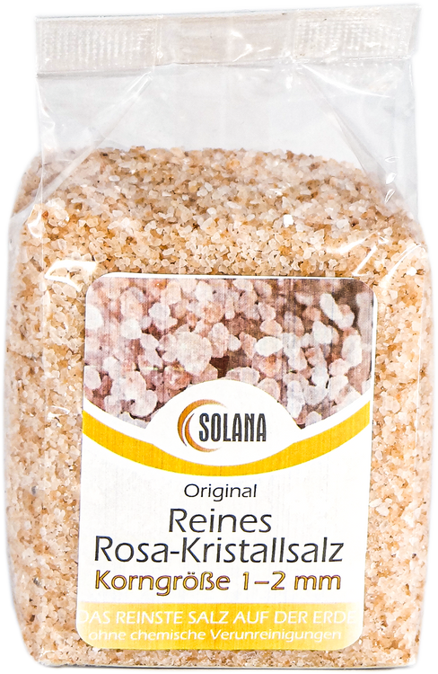 REINES ROSA KRISTALLSALZ (bekannt als Himalaya Salz) KÖRNUNG 1-2 mm 300 g