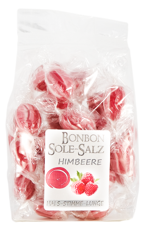 Salzbonbons aus Himalaya-Kristallsalz-Sole - Himbeere 100 g