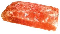 Salzziegel Himalaya natur/einseitig 20cm*10cm*4+cm  10 stück