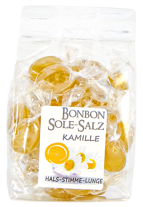 Salzbonbons aus rosa Kristallsalz-Sole - Kamille 100 g