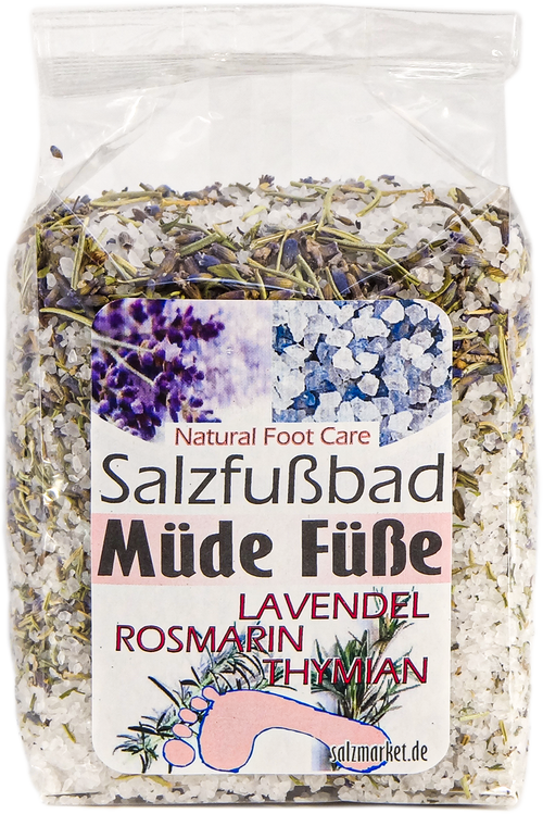 Salzfußbad für müde Füße 500 g