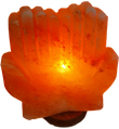 Salzlampe Hände