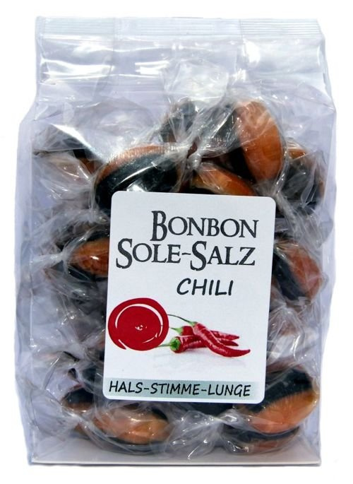 Salzbonbons aus Himalaya-Kristallsalz-Sole - Chili 100 g