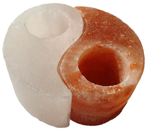 Teelichthalter „Yin Yang White&red”