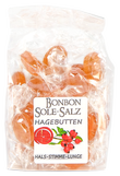 SALZBONBONS AUS ROSA KRISTALLSALZ-SOLE - HAGEBUTTEN 100g