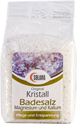 KRISTALLBADESALZ MIT MAGNESIUM UND KALIUM KÖRNUNG 1-2 mm  600 g