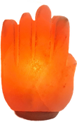 Salzlampe Hand