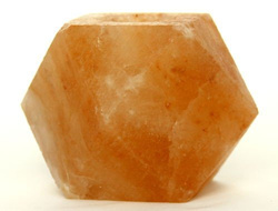 Salzkristall - Teelichthalter "Diamant Gross"