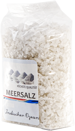 Meersalz Körnung 1-10 mm 600 Gramm Beutel