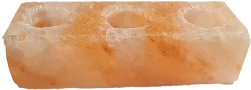 Teelichthalter „3-FACHER” SALZBLOCK S
