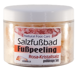 Salzfußbad und Fußpeeling, Glas 500 g