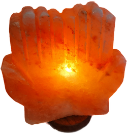 SALZLAMPE  HÄNDE