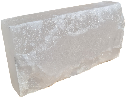 Salzziegel Weiss - natur/ einseitig 5cm*20cm*10cm