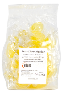 Salzbonbons aus Himalaya-Kristallsalz-Sole - Zitrone 100 g
